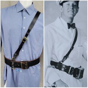 Jay-Pee Good Humor Leather Belt Set Shoulder Strap WW2 Military